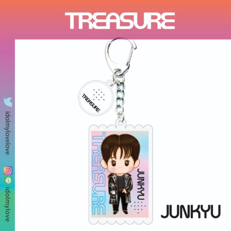 ร้านไทย ส่งฟรี TREASURE : keychain พวงกุญแจJunkyuมีเก็บเงินปลายทาง