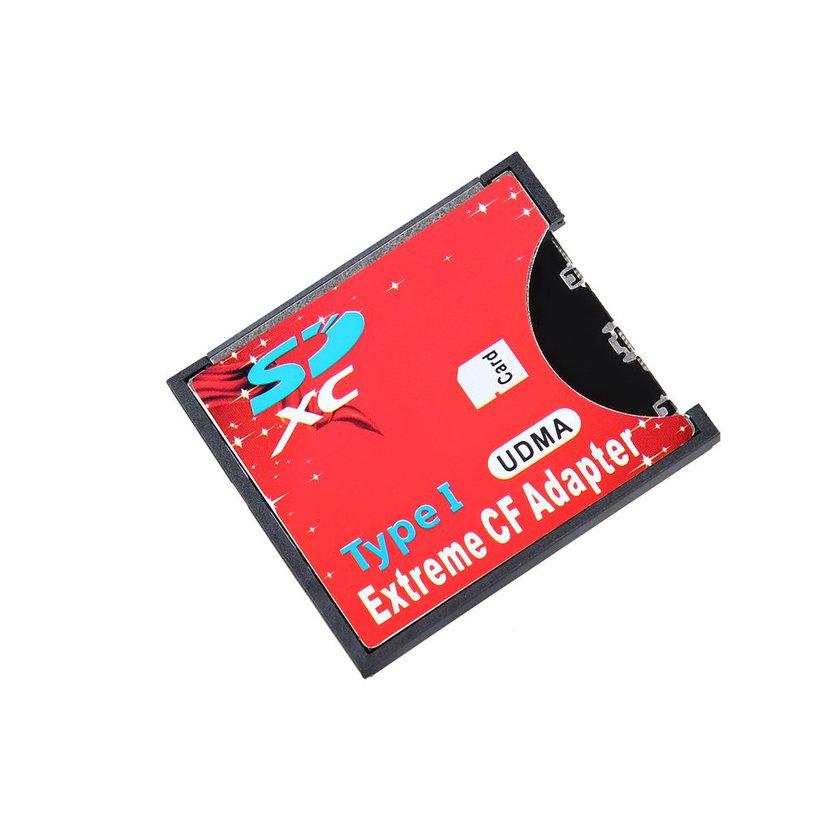 2 x Slot micro SD TF Memory Card to Compact Flash CF Type I Adaptor Converter