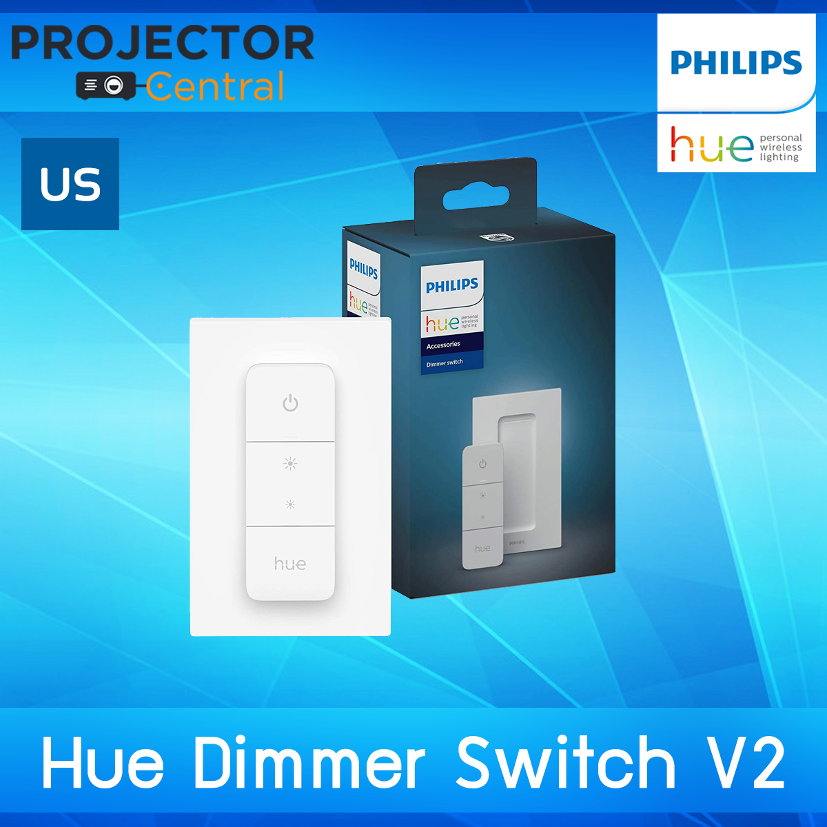 Philips Hue Smart Dimmer Switch V2 and Remote, InstallationFree, Smart