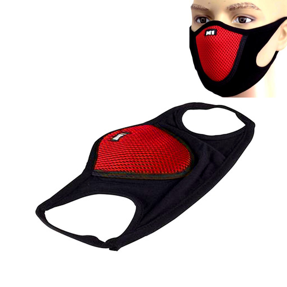 Telecorsa หน้ากากกันลมกันฝุ่น Mask Support รุ่นMask-Triangle-mask-A4-05c-K2(สีแดง)