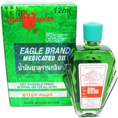 Eagle Brand Medicated Oil น้ำมันยา ตรานกอินทรีย์ 12 ml. จำนวน 1 ชิ้น