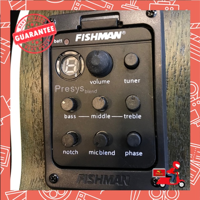 EQ Fishman301 (งานเทียบเท่า) มี2ระบบ เปียโซ่+ระบบไมค์ เปลี่ยนเป็นโปร่งไฟฟ้าง่ายๆ มีคลิปวิธีทำให้จาก โมส มิวสิค