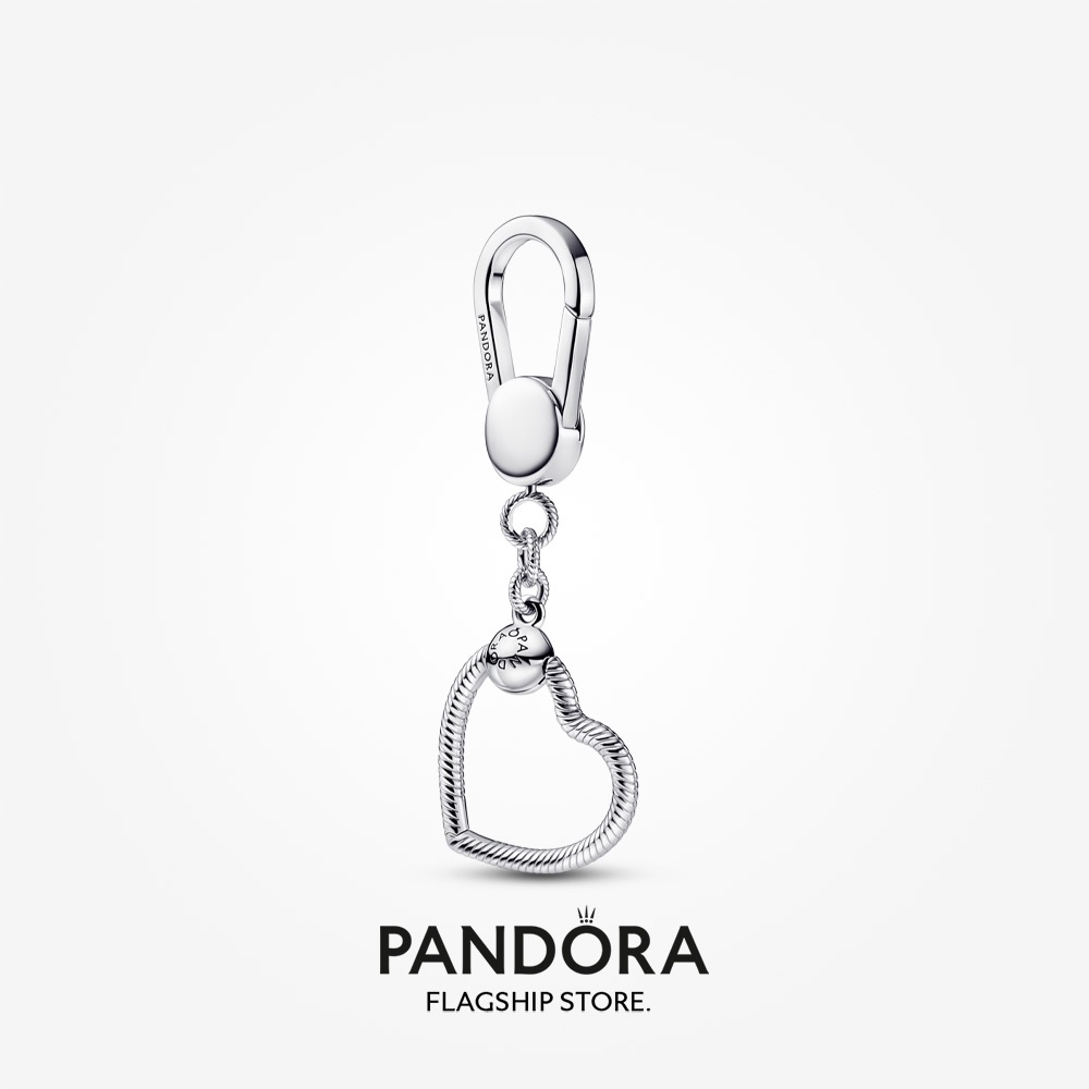 2023 New Original Pandoras Moments Small Heart Bag Charm Holder Women Fashion Jewellery