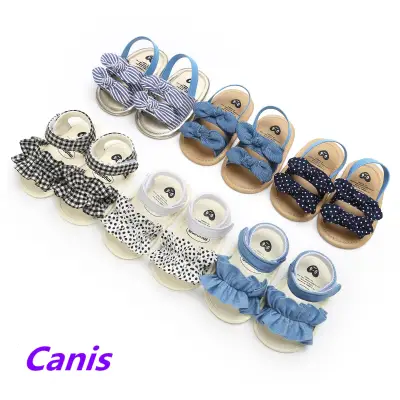 0-18M Baby Infant Kid Girl Soft Sole Crib Toddler Summer Princess Sandals Shoes