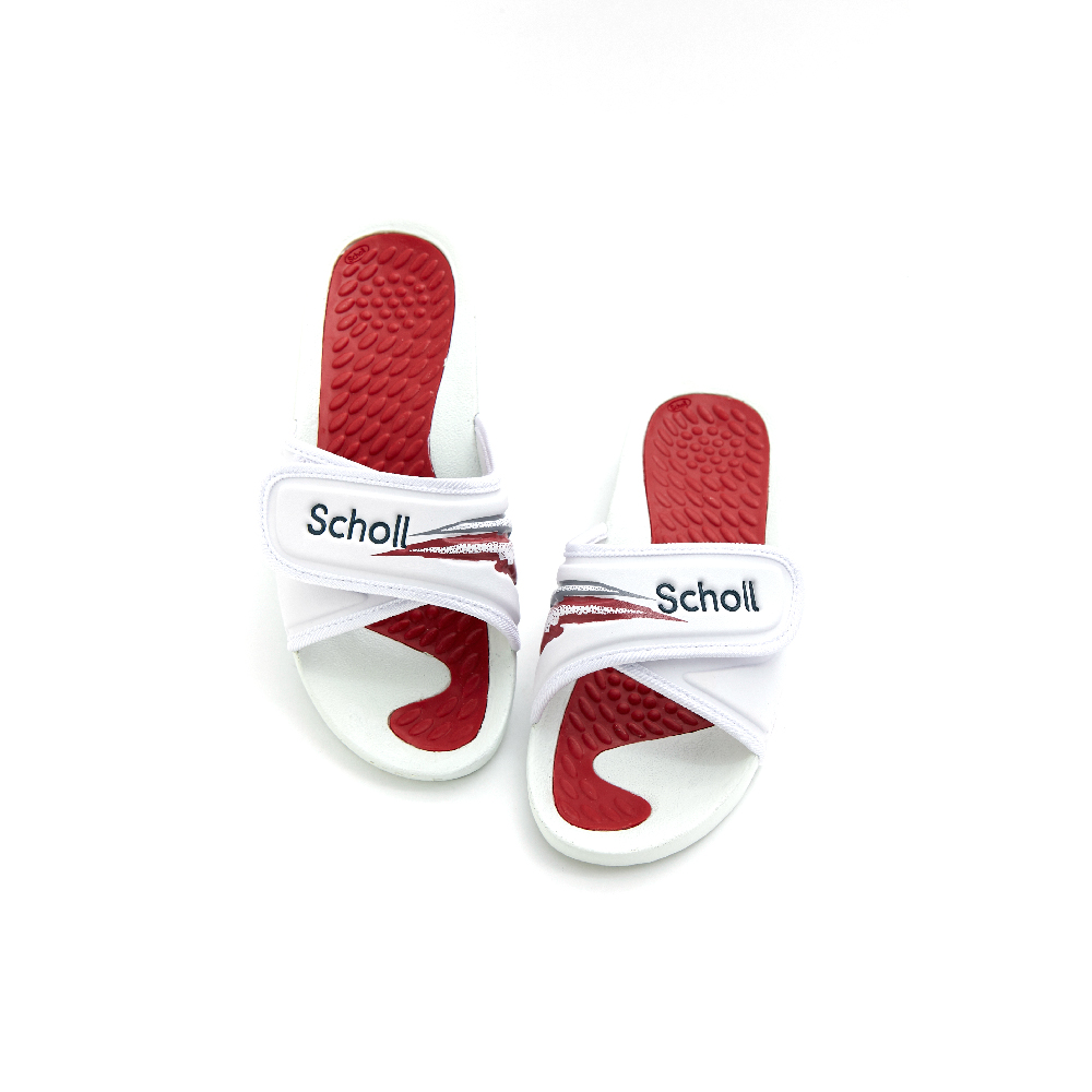 Scholl รองเท้าสกอลล์-ฟิตเนส ดิ-ลักซ์ Fitness Deluxe 3.0 รองเท้าแตะสวม สำหรับผู้ชายและผู้หญิง รองเท้าสุขภาพ Massage ผ่อนคลาย ลดความเมื่อยล้า