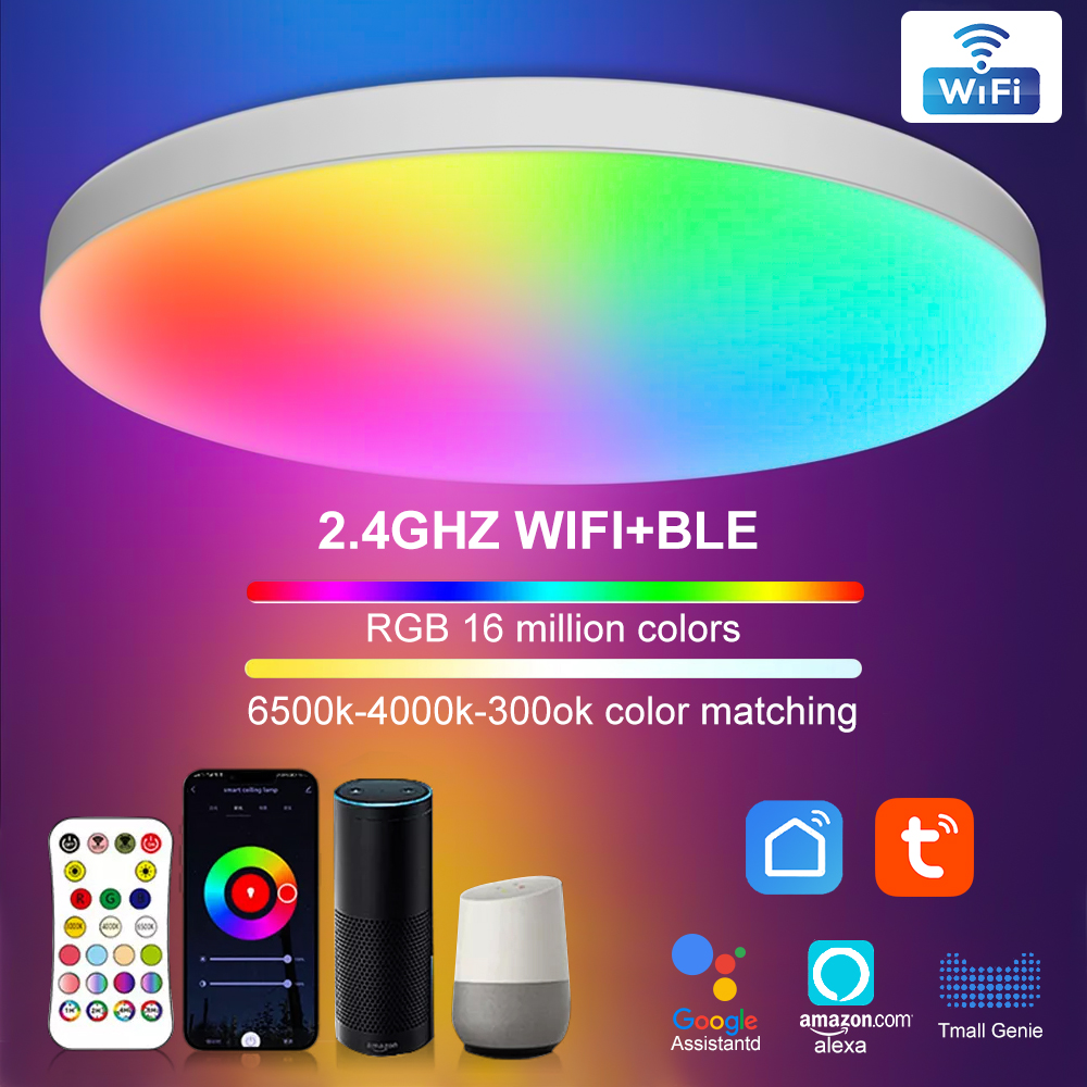 Smart Ceiling Light LED WIFI RGBCW 220V Smart ceiling light led wifi rgbcw 220v