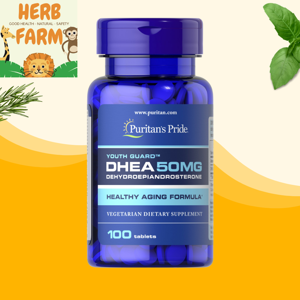 [แท้] Puritan's Pride DHEA 50 mg / 100 Tablets Lazada.co.th