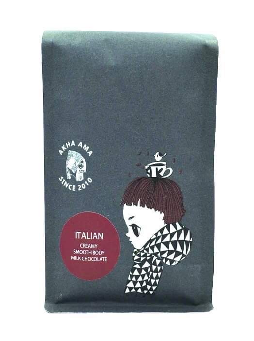Akha Ama Coffee คั่วใหม่!! - ITALIAN ROAST 250g เมล็ดกาแฟคั่วบด อาข่า อาม่า (คั่วกลาง / Medium)
