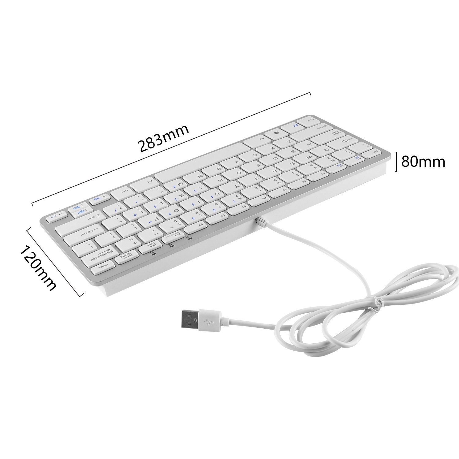  ready computer keyboard for apple macbook ergonomic slim wired usb