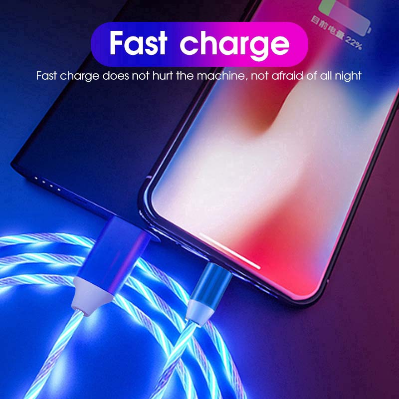 Magnetic USB Phone Charger Cable 3A Fast Charging Wire Micro Type C Lightning USB Cable Magnetic Charging Cable สี สีแดง สี สีแดง