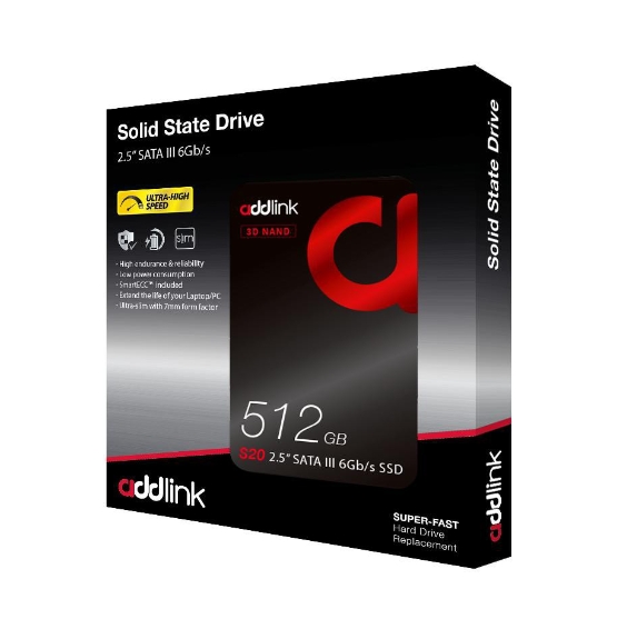 Disco Ssd Addlink 512gb 512 GB SSD (เอสเอสดี) ADDLINK S20 SATA3 SSD