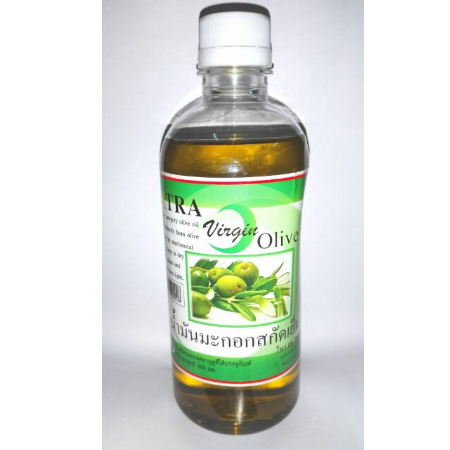 น้ำมันมะกอกสกัดเย็น น้ำมันมะกอกแท้100% Extra virgin oliver oil 500ml.