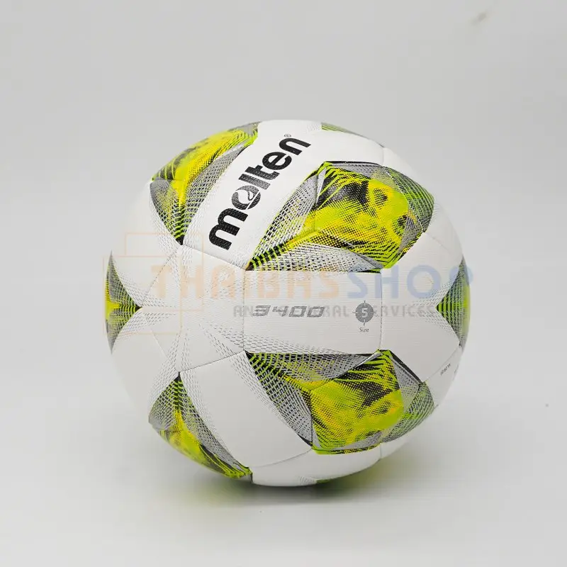 ภาพสินค้า(ของแท้ 100%) ลูกฟุตบอล ลูกบอล Molten F5A3400-G เบอร์5 ลูกฟุตบอลหนัง PU หนังเย็บ 100% ใช้แข่งขัน จากร้าน ThaiBasShop อุปกรณ์กีฬา ขายแต่ของแท้ บน Lazada ภาพที่ 1