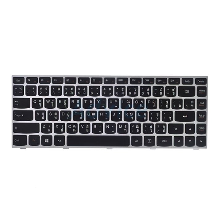 Keyboard LENOVO G40 (Silver) 'PartNB' (สกรีนไทย-อังกฤษ)