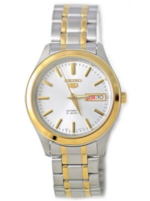 ดูภาพ Karnvera Shop Seiko 5 นาฬิกาข้อมือผู้ชาย SNKM48K1 Automatic Two Tone Stainless Steel Case Silver Dial Men Watch เพิ่มเติม Karnvera Shop Seiko 5 นาฬิกาข้อมือผู้ชาย SNKM48K1 Automatic Two Tone Stainless Steel Case Silver Dial Men Watch