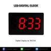 นาฬิกาดิจิตอล LED Digital Display รุ่น JH2316 (สีดำ/แดง) : image นาฬิกาดิจิตอล LED Digital Display รุ่น JH2316 (สีดำ/แดง)