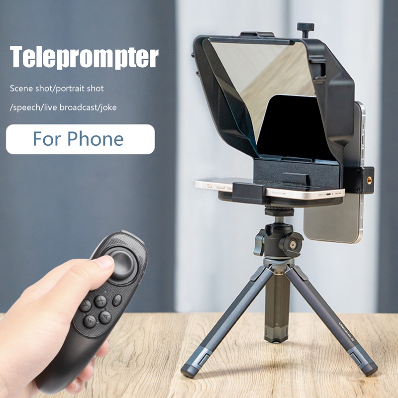 Ulanzi PT-16 Teleprompter Portable Inscriber Phone Recording Mobile Teleprompter with Remote Control for Phone