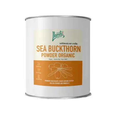 ผงซีบัคธอร์น ขนาด 250g ตรา ยามิโตะ Sea Buckthorn Powder by Llamito
