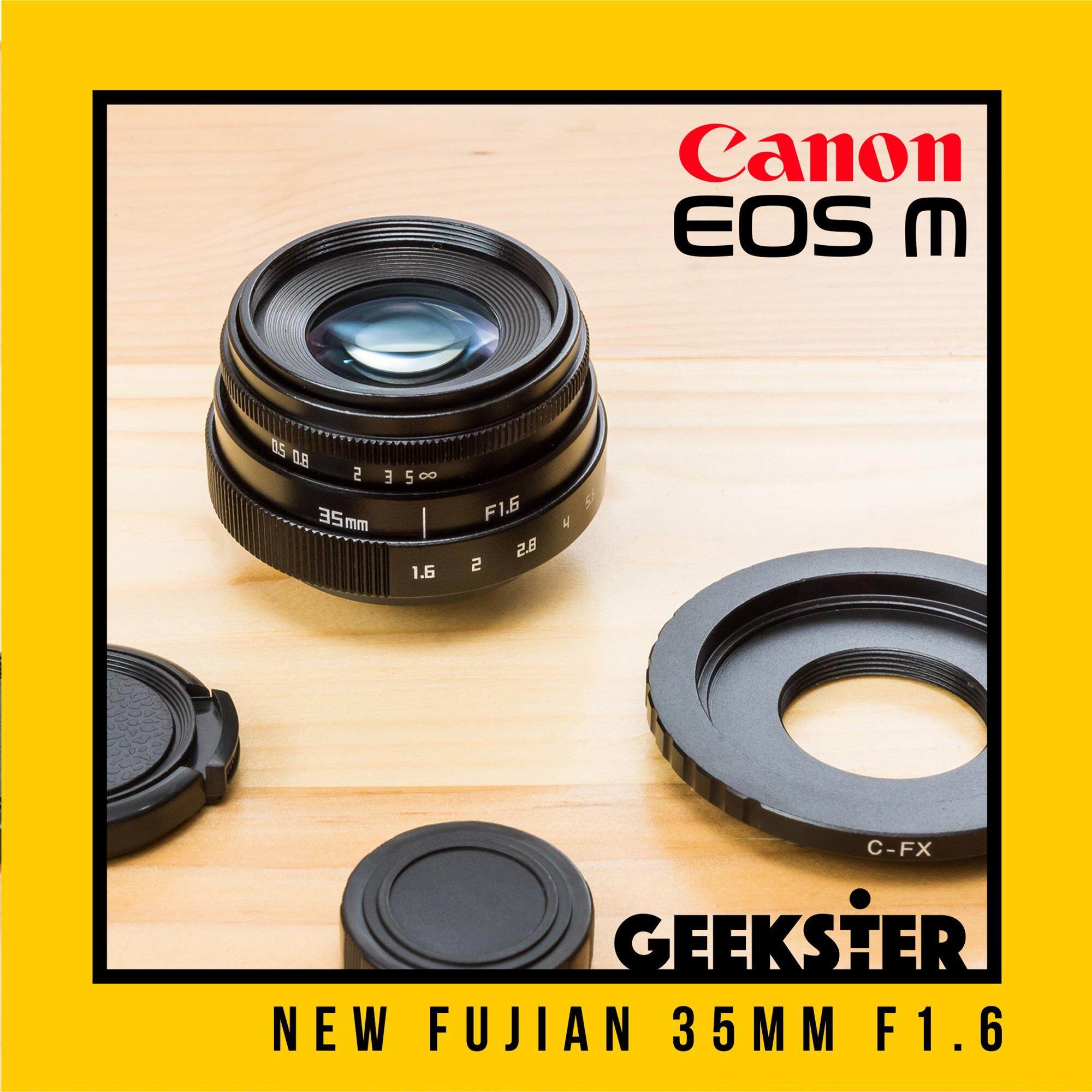 NEW Fujian 35 mm f1.6 ✨สำหรับกล้อง Canon EOS M Mirrorless ( เลนส์หลังละลาย ) ( โบเก้หมุนวน ) ( เลนส์มือหมุน ) ( เลนส์ หน้าชัดหลังเบลอ ) ( สำหรับ กล้อง แคนนอน ) ( เมาท์ EOS M ) ( EOS M Mount ) ( 35mm 1.6 ) ( Geekster )