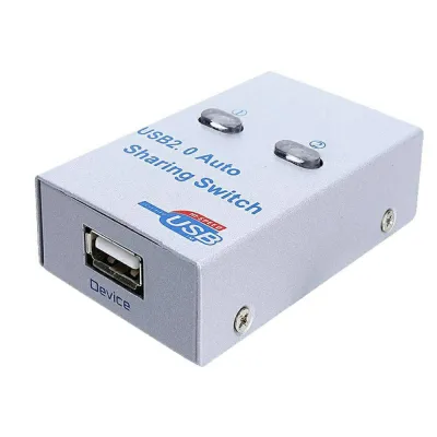 USB 2.0 Hub Auto Sharing Switch 2 Ports 4Port for Computer PC Printer(สินค้ามีพร้อมส่ง)