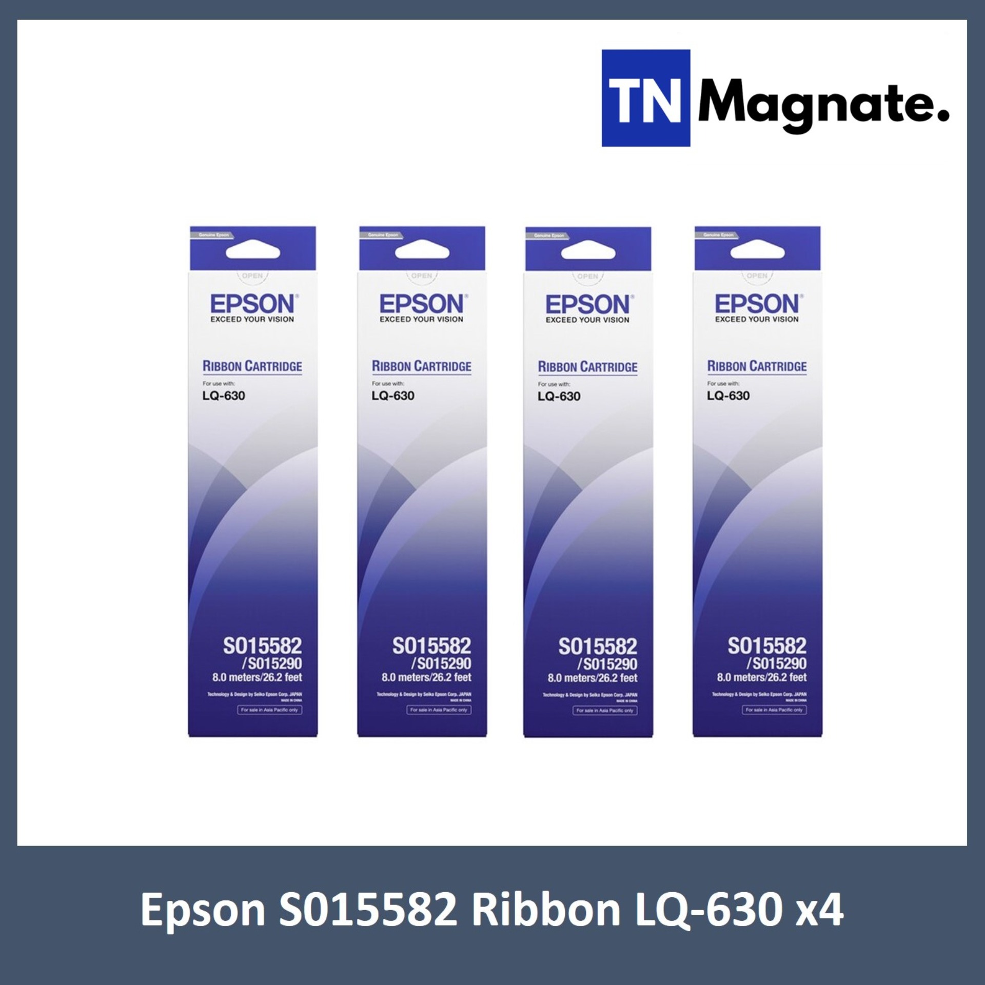 [ตลับผ้าหมึก] Epson S015582 Ribbon LQ-630 พร้อมใช้ 4 กล่อง - TNM Online ...