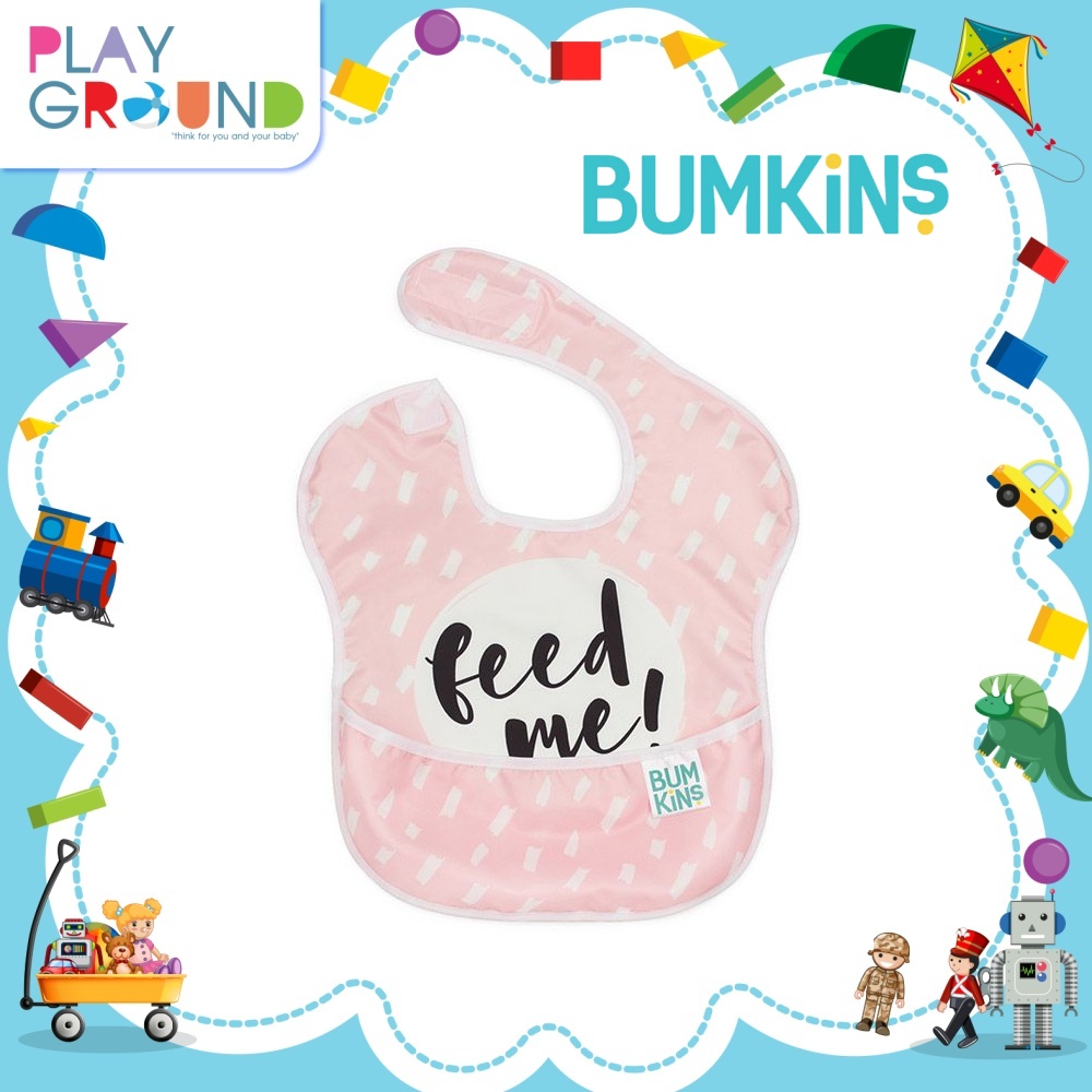 Bumkins ผ้ากันเปื้อน รุ่น Super Bib สำหรับน้องวัย 6 เดือน ถึง 2 ขวบ ผ้ากันเปื้อนชนิดกันน้ำ