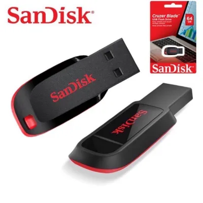 SanDisk CRUZER BLADE USB แฟลชไดร์ฟ 8GB 16GB 32GB 64GB 128GB USB Flash Drive2.0-3.0