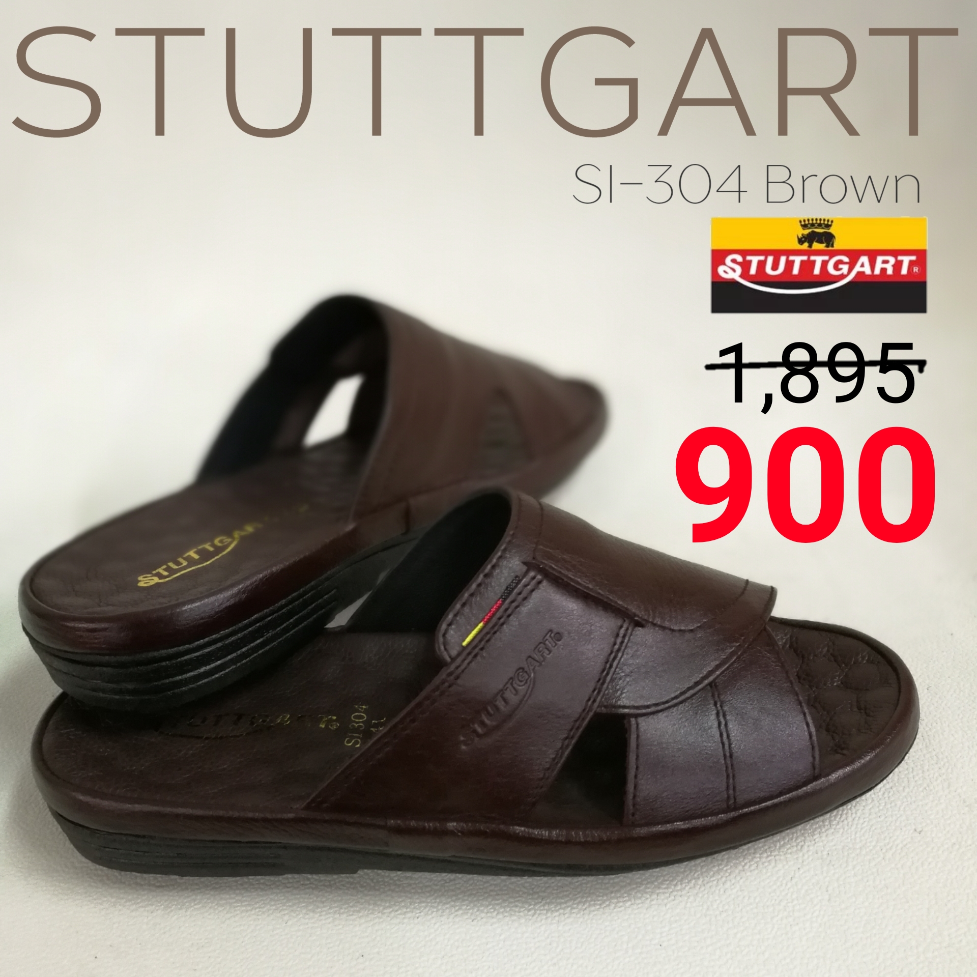 รองเท้าผู้ชาย STUTTGART SI-304 สี น้ำตาล ขนาด EU 44 สี น้ำตาลขนาด EU 44