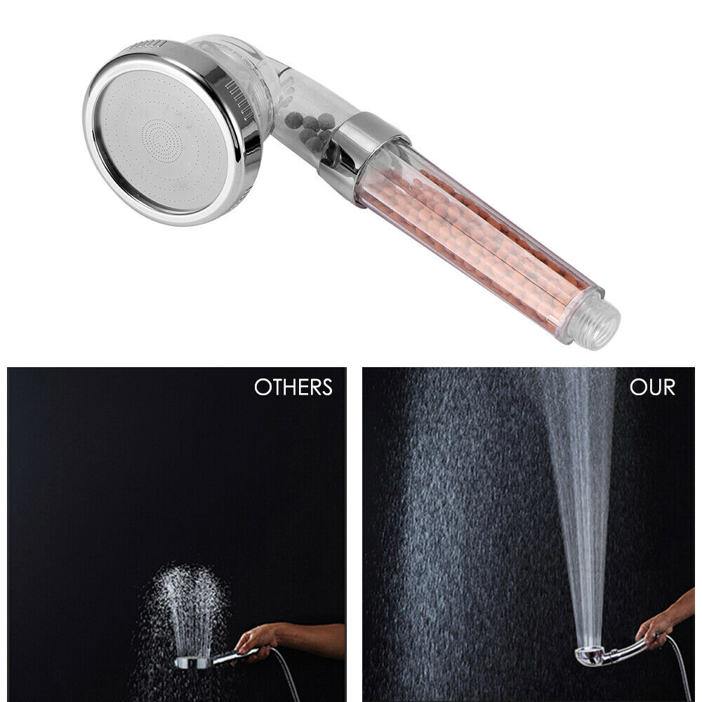 Shower Head 300 High Turbo Pressure 40 Water Saving Laser Ionic with