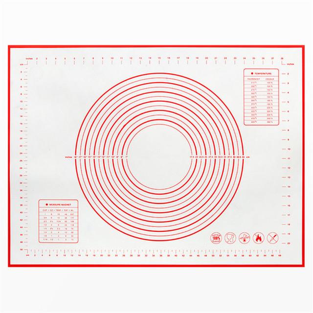 60x40cm Non Stick Pastry Baking Mat Silicone Mat Flour Fondant Sheet ...