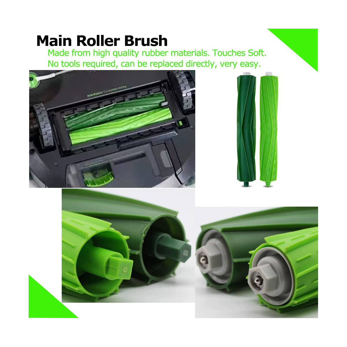 Replacement Parts Main Brush Side Brush HEPA Filter for iRobot Roomba I3 I7 I7+ E5 E6 E7 Vacuum Cleaner Accessories