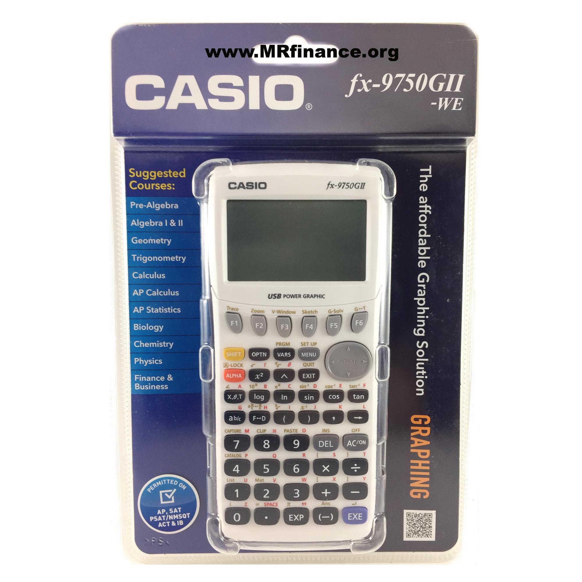 Casio Graphing Calculator เครื่องคิดเลขวิทยาศาสตร์แสดงผลแบบกราฟฟิก