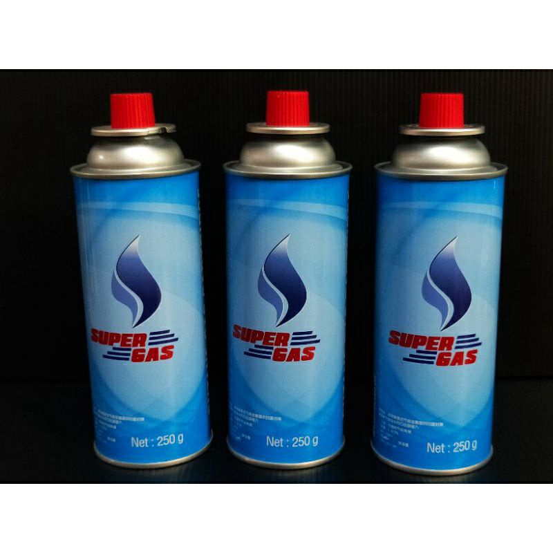 โปรโมชั่น. แก๊สกระป๋อง พกพา ยี่ห้อSuper Gas ราคาถูก. เตาแก๊สหัวอินฟาเรด