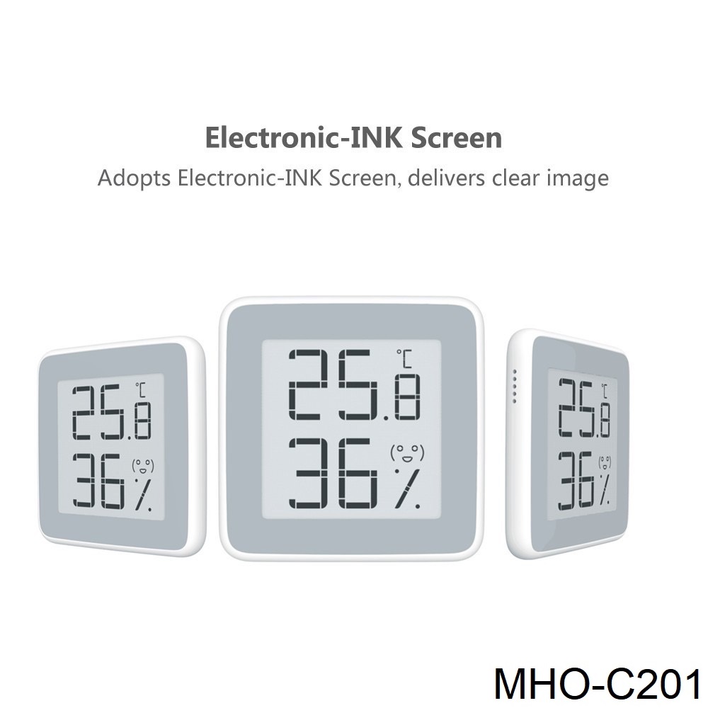 เครื่องวัดอุณหภูมิเเละความชื้น  Xiaomi Miaomiaoce E-Ink Thermometer Hygrometer สี MHO-C201 สี MHO-C201