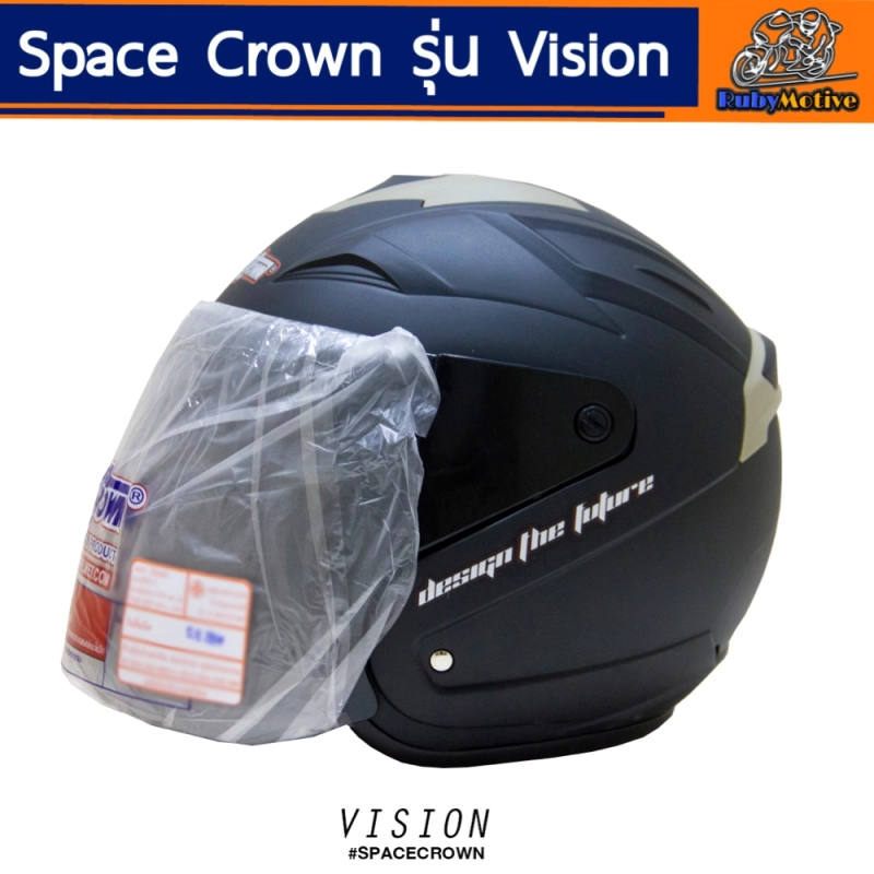 ภาพหน้าปกสินค้าหมวกกันน็อค SPACECROWN VISION 10 สี