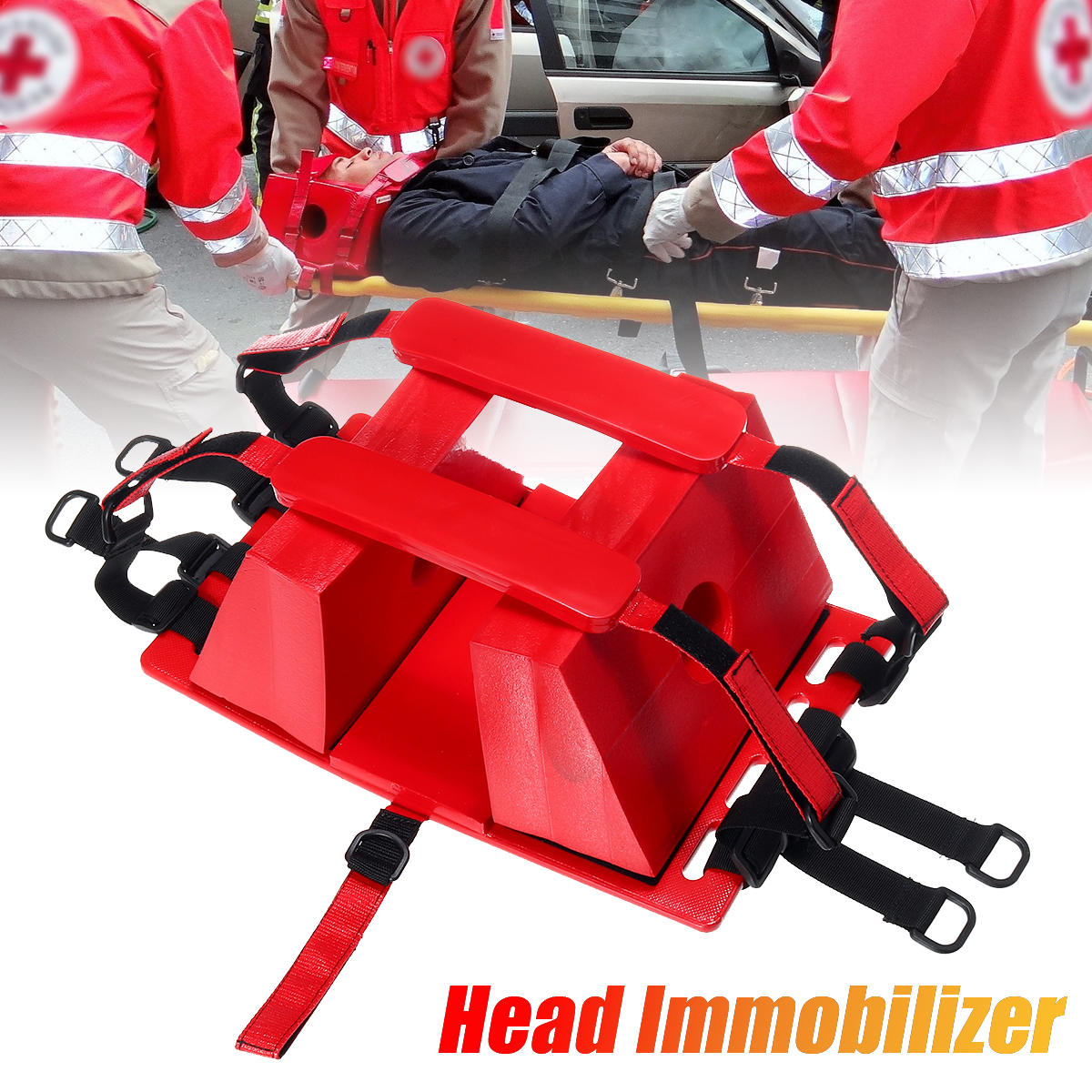 กู้ภัยฉุกเฉิน Spine BOARD Reusable หมอนล็อกศีรษะสำหรับ EMS/EMT SUPPLY