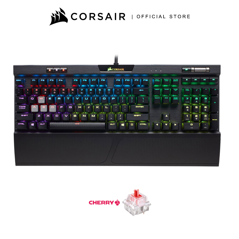 CORSAIR Gaming Keyboard K70 RGB MK.2 Mechanical Gaming Keyboard — CHERRY® MX Red