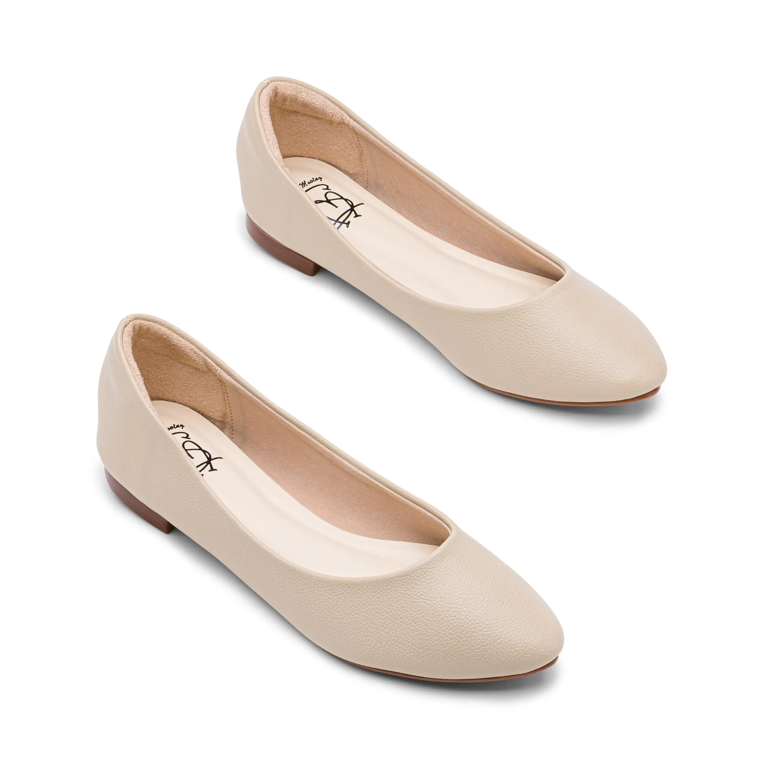 Ms.Choo Pointed Flats MONA : Beige / รองเท้าส้นเตี้ยหัวแหลม / รองเท้าบัลเล่ต์ / รองเท้าคัทชู สีเบจ