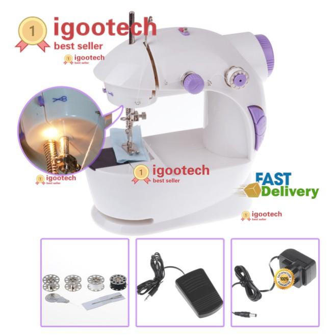 สุดคุ้ม จักรเย็บผ้า ไฟฟ้า มินิ ขนาดพกพา Mini Sewing Machine (SM-202A ...