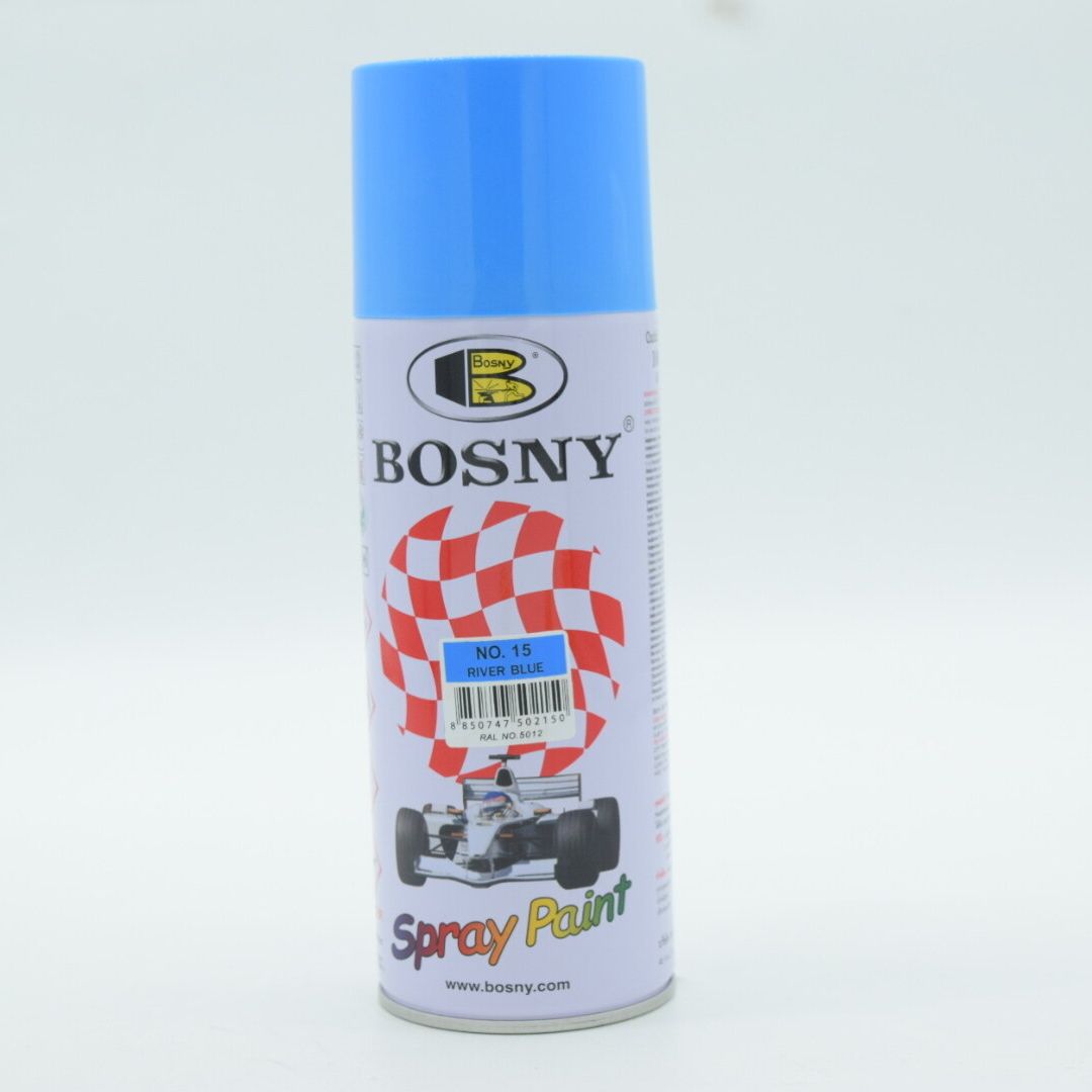 สีสเปรย์ RIVER BLUE NO.15 BOSNY Spray Paint 300g B10015 Lazada.co.th