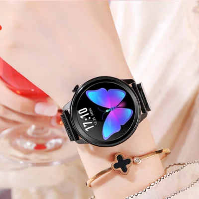 IP68 Waterproof Smart Watch Women Cute Bracelet Heart Rate Monitor Sleep Monitoring Smartwatch Connect IOS Android KW10 Band