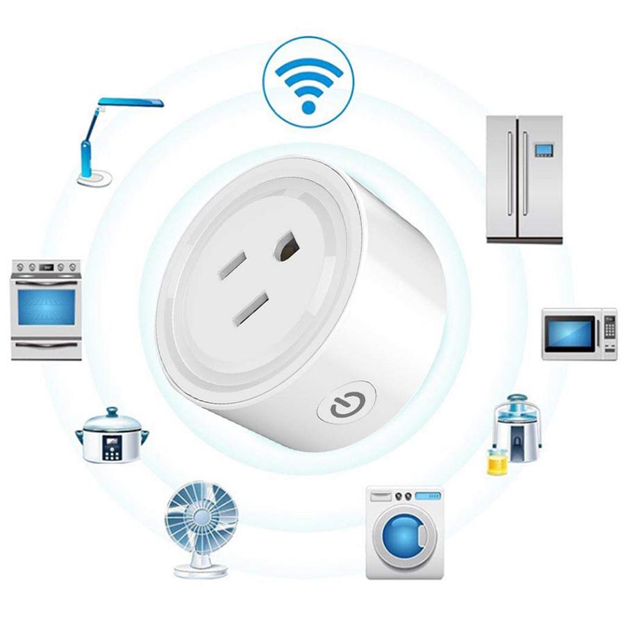 Ivvy ซ็อกเก็ตรีโมทคอนโทรล ไร้สาย เต้าเสียบสาย U.S. WiFi Smart Plug Mini Wireless Socket ปลั๊กอัจฉริยะ Outlet ไร้สาย WIFI ปลั๊กเต้าเสียบ ปลั๊กอินสมาร์ทไร้สาย