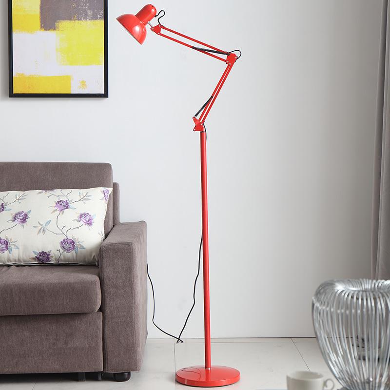Simple light Adjustable floor lamp โคมตั้งพื้นพับเก็บได้สีแดง สีขาว สีเงิน สีเหลือง สีดำ