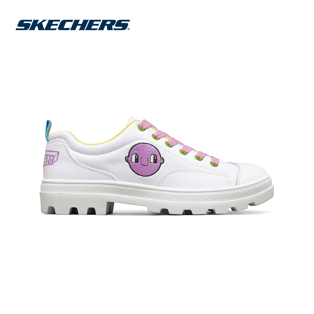 Skechers สเก็ตเชอร์ส รองเท้า ผู้หญิง Jeremyville Skechers Street Roadies Shoes - 66666304-WHT