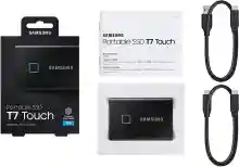 ภาพขนาดย่อของภาพหน้าปกสินค้าSamsung 1TB T7 Touch SSD USB3.2 (Black) จากร้าน Legend Thailand บน Lazada ภาพที่ 6