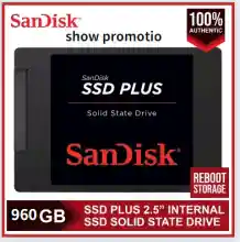 ภาพขนาดย่อของภาพหน้าปกสินค้าSanDisk SSD PLUS 3D NAND 2.5" SATA Solid State Drive Max. 560MB/s ((120G/240G/480G/960G) เหมาะสำหรับโน๊ตบุ๊คและเดสก์ท็อป1-3 วัน รับประกัน 3 ปี จากร้าน Kasena บน Lazada ภาพที่ 1