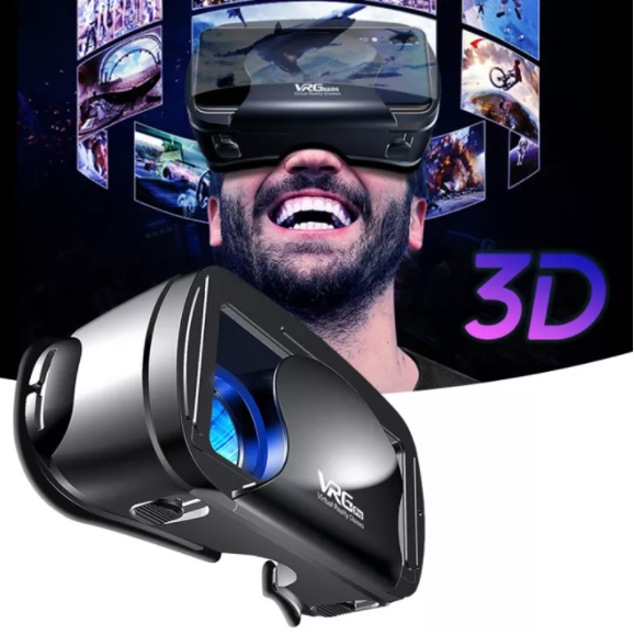VR แว่นตาวิดีโอแบบพกพา แว่นตาVR แบบสวมศีรษะ แว่นตาสำหรับเล่นเกมส์ VR ภาพพาโนรามา หน้าจอขนาดใหญ่