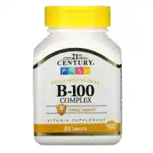 ภาพขนาดย่อของภาพหน้าปกสินค้า21st Century,B-100 Complex,Prolonged Release, 60 Tablets จากร้าน Dr.K บน Lazada ภาพที่ 2