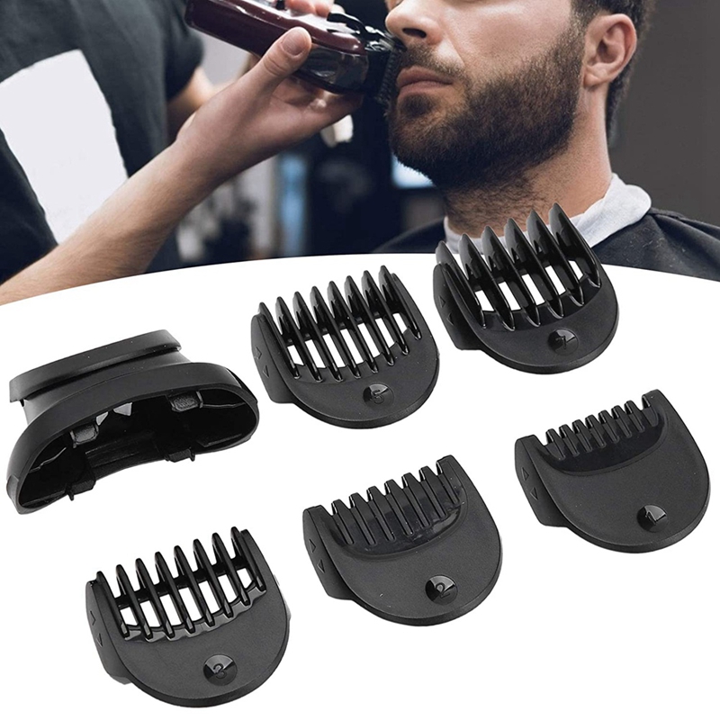 Beard Trimmer Head, Replacement Shaver Trimmer Head with 5-Piece 1/2/3/5/7Mm Guide Comb Trimming Set for Braun Series 3