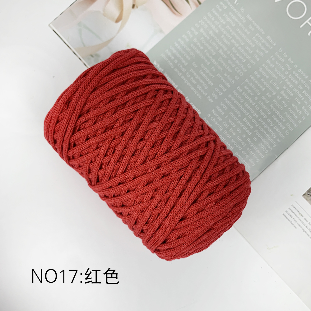 300g Hollow Knitted Crochet Yarns For DIY Handbag Purse Basket Chunky  trapillo Nylon Cord Polyester Thread Round Rope Line Woven